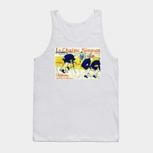 La Chaine Simpson Cycles Henri Toulouse Lautrec Vintage French Advertising Tank Top